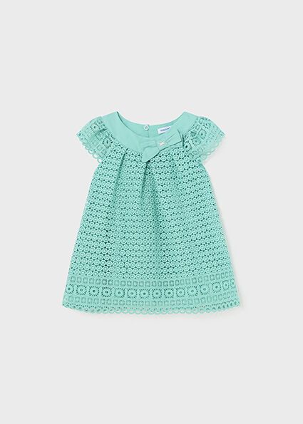 Mayoral Φόρεμα γκιπούρ μωρό γαλάζιο, Κωδ. 24-01908-068