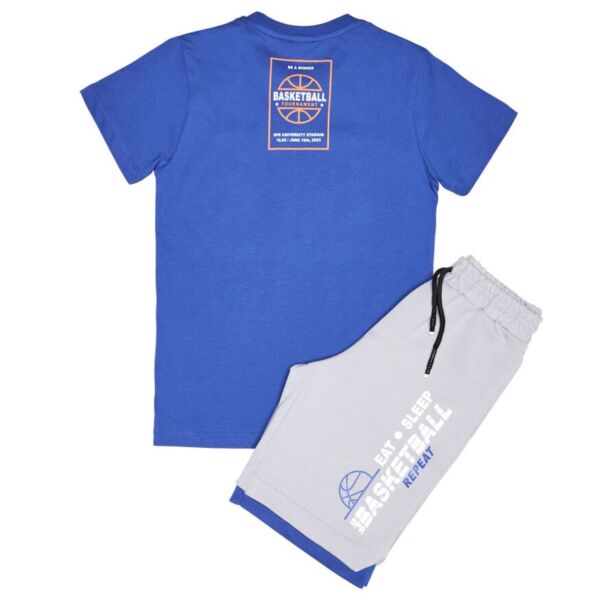 Sprint Σετ βερμούδα και μπλούζα για αγόρι γκρι μπλε, Κωδ.241-3000