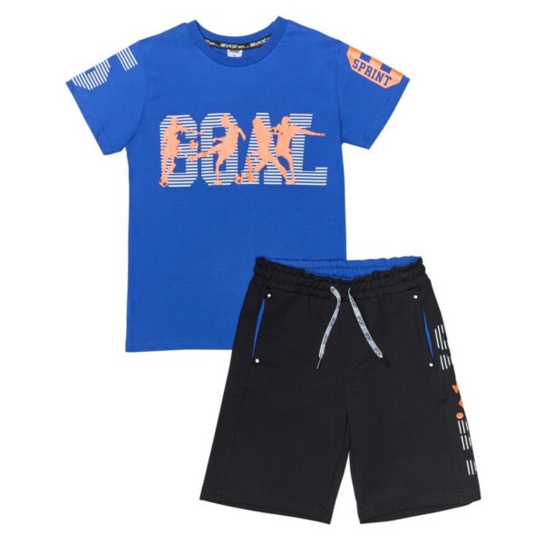 Sprint Σετ βερμούδα και μπλούζα για αγόρι μπλε, Κωδ.241-3007