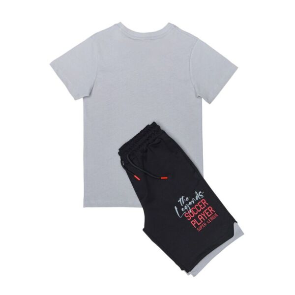 Sprint Σετ βερμούδα και μπλούζα για αγόρι γκρι, Κωδ.241-3024