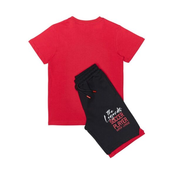 Sprint Σετ βερμούδα και μπλούζα για αγόρι κόκκινο, Κωδ.241-3024