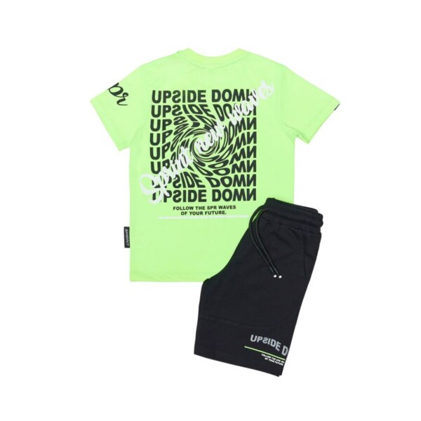 Sprint Σετ βερμούδα και μπλούζα για αγόρι πράσινο, Κωδ.241-3038