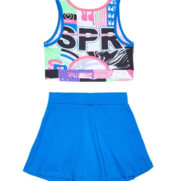 Sprint Σετ σορτς και μπλούζα για κορίτσι Μπλε, Κωδ.241-4025